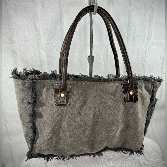 SOLDMyra‎ Bag Artemis Canvas & Hairon Bag S-5204 - Picture 3 of 14